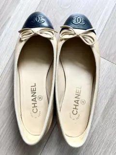 ⁠【CHANEL】美品 バレリーナ 36C ベージュ バレエシューズ 23cmのサムネイル