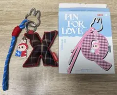 POP MART PIN FOR LOVE アルファベットペンダント　X