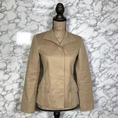 MICHEL KLEIN　（38）　テーラードジャケット　比翼ボタン　ベージュ