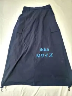 ikka リップストップカーゴスカート　ネイビーブルー　Mサイズのサムネイル