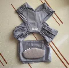 【美品】Konny エアーメッシュ抱っこ紐　ライトグレー　XS