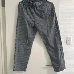 GUストライプ イージーパンツ サイドポケット付き