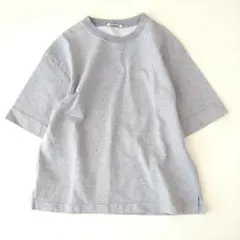 ✨美品✨ AURALEE スタンドアップTシャツ グレー コットン 日本製のサムネイル