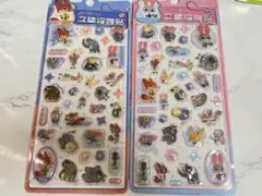 【海外限定】値下げ中♡ズートピア 立体浮き彫りステッカー 硬め2パック