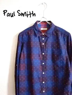 D222214 Paul Smith ドット チェック柄 ロングスリーブシャツのサムネイル