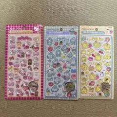 3Dステッカーシール 可愛い立体シール ハローキティ ぷっくりシール