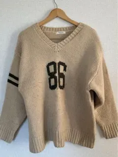 フリークスストア ナンバリング　フットボール　ニット　セーター
