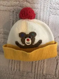 mikihouse クマ刺繍 ニット帽