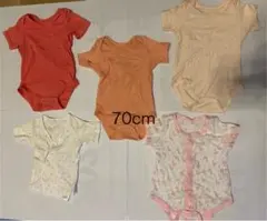 70cm 半袖ロンパース 5点セット