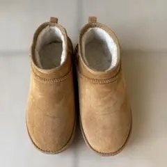 厚底ムートンブーツ