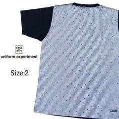 ユニフォームエクスペリメント/Tシャツ/Size:2/匿名配送/送料無料