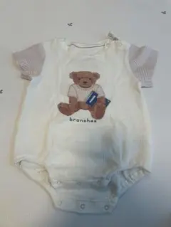 branshes クマ刺繍ロンパース　夏用　ブランシェス　80cm