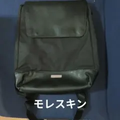 ブラックバックパック フラップ付きのサムネイル