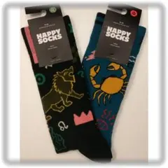 セール✰⑱新品【ハッピーソックス】ソックス 2足セット 靴下 動物