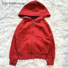 ポロラルフローレン　フード付きパーカー　赤　90cm ワンポイント刺繍