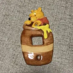 くまのプーさん スイッチ コンセント カバー 陶器 レトロ