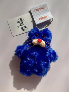 【PUBLUX】mojojojo ぬいぐるみチャーム 限定展開 アオネコ ブルー