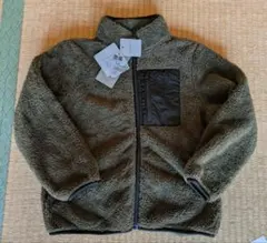 フリースジャケット 140cm オリーブグリーン
