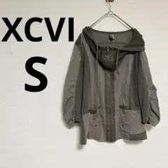 XCVI フード風 アースカラー アウター 【サイズ S】 メッシュ 異素材