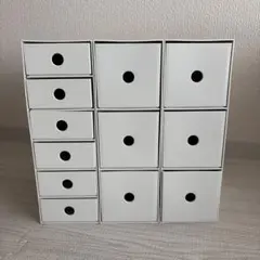 MUJI 収納ボックス 6段 3段 ホワイトグレー
