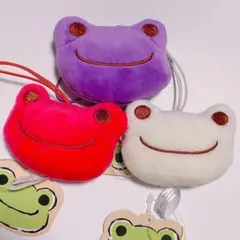 ラウンドワン / かえるのピクルス もちもちフェイスマスコット 3種 まとめ売り