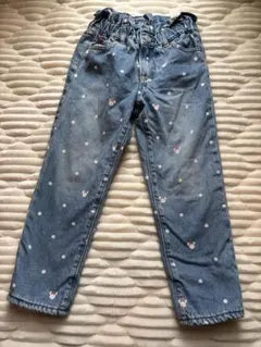 ミニーマウス 水玉模様デニムパンツ 110cm