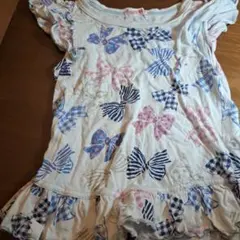 mezzo リボン柄 半袖シャツ 110cm