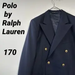 【匿名配送】ポロ バイ ラルフローレンテーラードジャケット 紺ブレザー 金ボタン