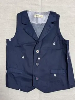 キッズ ネイビー ベスト