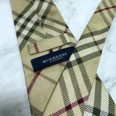 BURBERRY バーバリー ノバチェック ネクタイ ベージュ シルク
