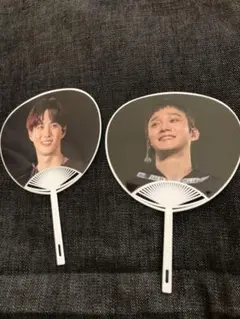 EXO グッズ　ミニうちわ(スホ&チェン)2枚セット