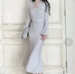 ROYAL PARTY　ロイヤルパーティー　ワンピース　ライトグレー