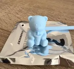 スタバ リユーザブルコールドカップ 専用ストローキャップ ベアリスタ ブルー