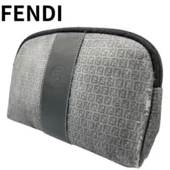 FENDI フェンディ ペカン柄 ポーチ 小物入れ グレー