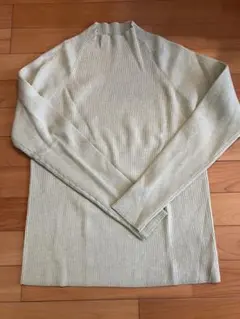 DISCOATリブ編み長袖春色ニット