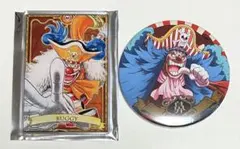 ワンピース　ONEPIECE　バギー　輩缶バッチ　ステータスカードコレクション2