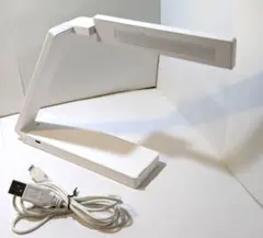 LED デスクライト、折りたたみアーム 、USB・単4電池式(USBコード付)