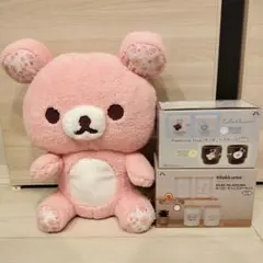 リラックマ 桜ぬいぐるみXL　プレミアム　ペアカップ　ホーローキャスターセット