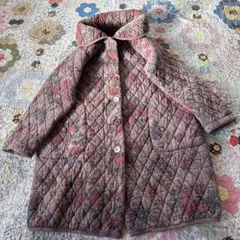 Sybilla シビラ ダウンコート 女優襟 総刺繍 Aライン ベルト付 ロング 