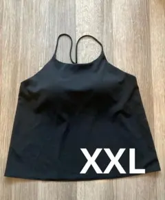 UNIQLO クレープジャージーブラキャミソールブラック XXL