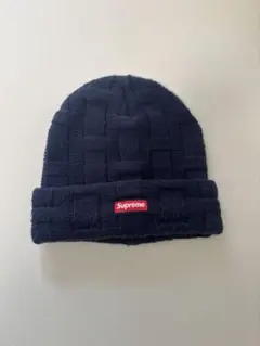 supreme ニット帽 ネイビー