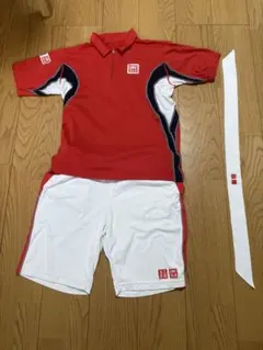 ユニクロ　錦織圭初期ウェアMサイズセット　+ハチマチ