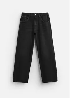 ZARA ブラック系　バギーフィット　デニムパンツ limited