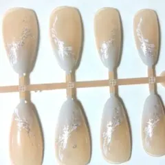 ネイルチップ 24個入り グラデーション花柄