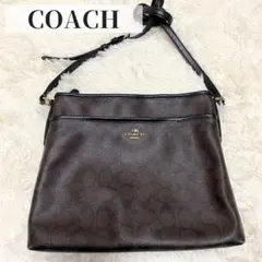 【希少】\一点限定/ COACH ゴールドロゴ ショルダーバッグ