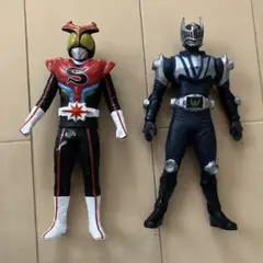 仮面ライダーストロンガー 仮面ライダーナイト　ソフビ　17㎝ セットのみのサムネイル