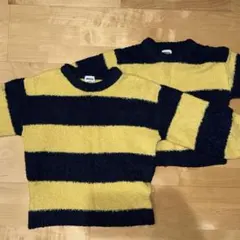 breeze ニット 長袖 ボーダー 兄弟 お揃い 80-90 110-120