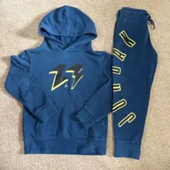 NIKE JORDAN キッズ 上下セット セットアップ 110cm ネイビー