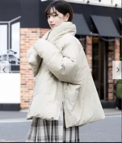 マフラー付シームレスダウン