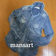 Mansart デニムシャツ ガーゼ生地　長袖のサムネイル
